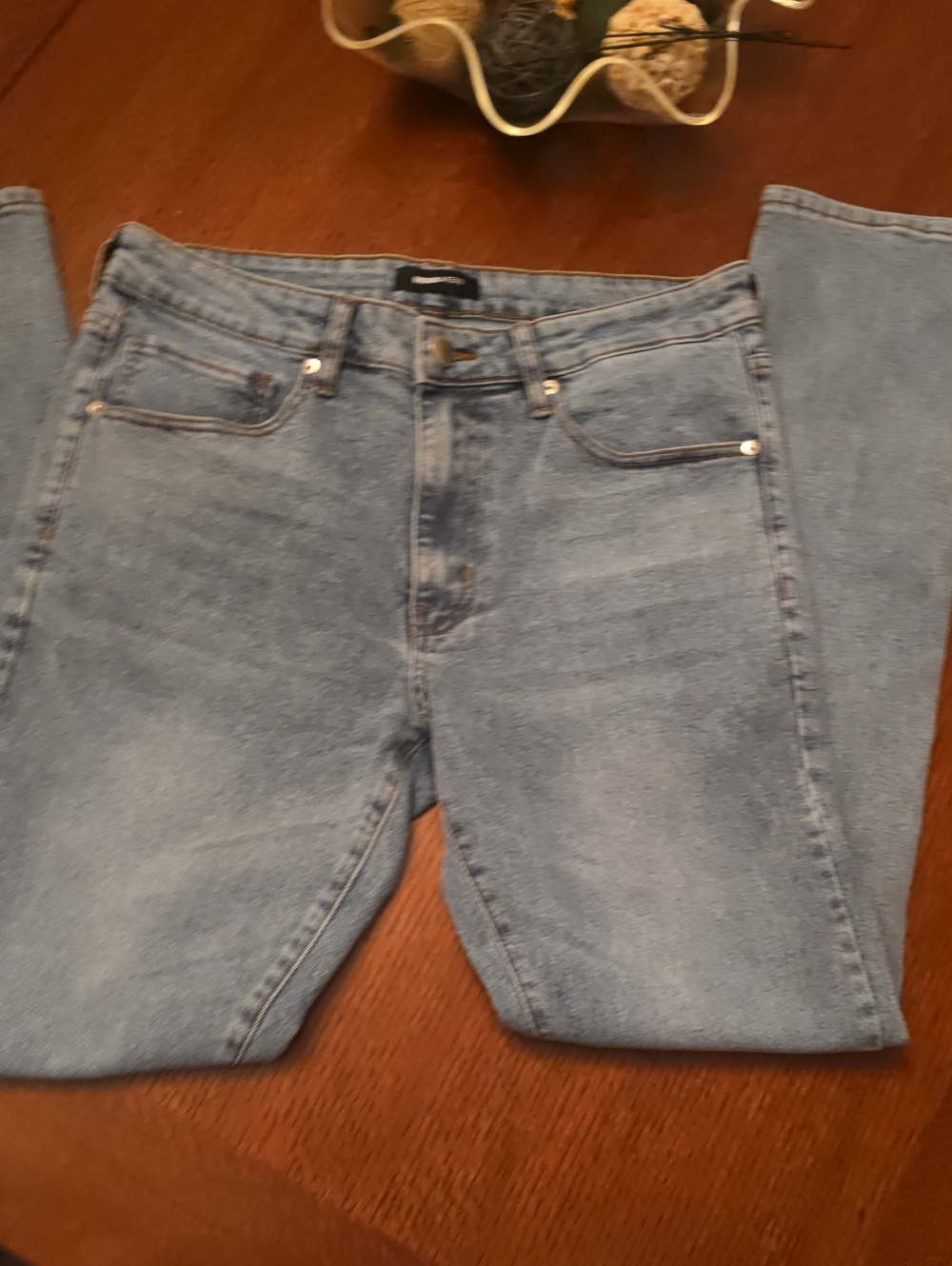 Fashion Nova Light Wash Straight Men's Jeans
